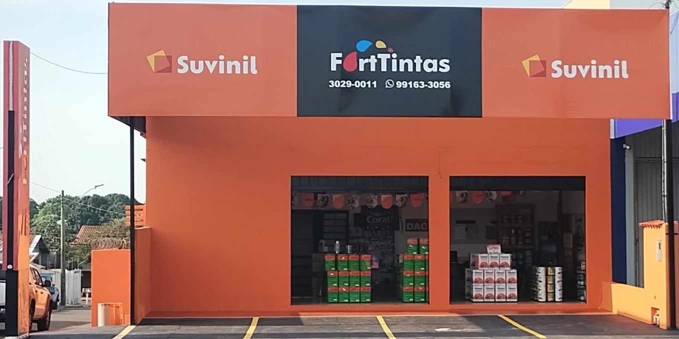 Fachada da loja FortTintas no bairro Monte Castelo em Campo Grande MS
