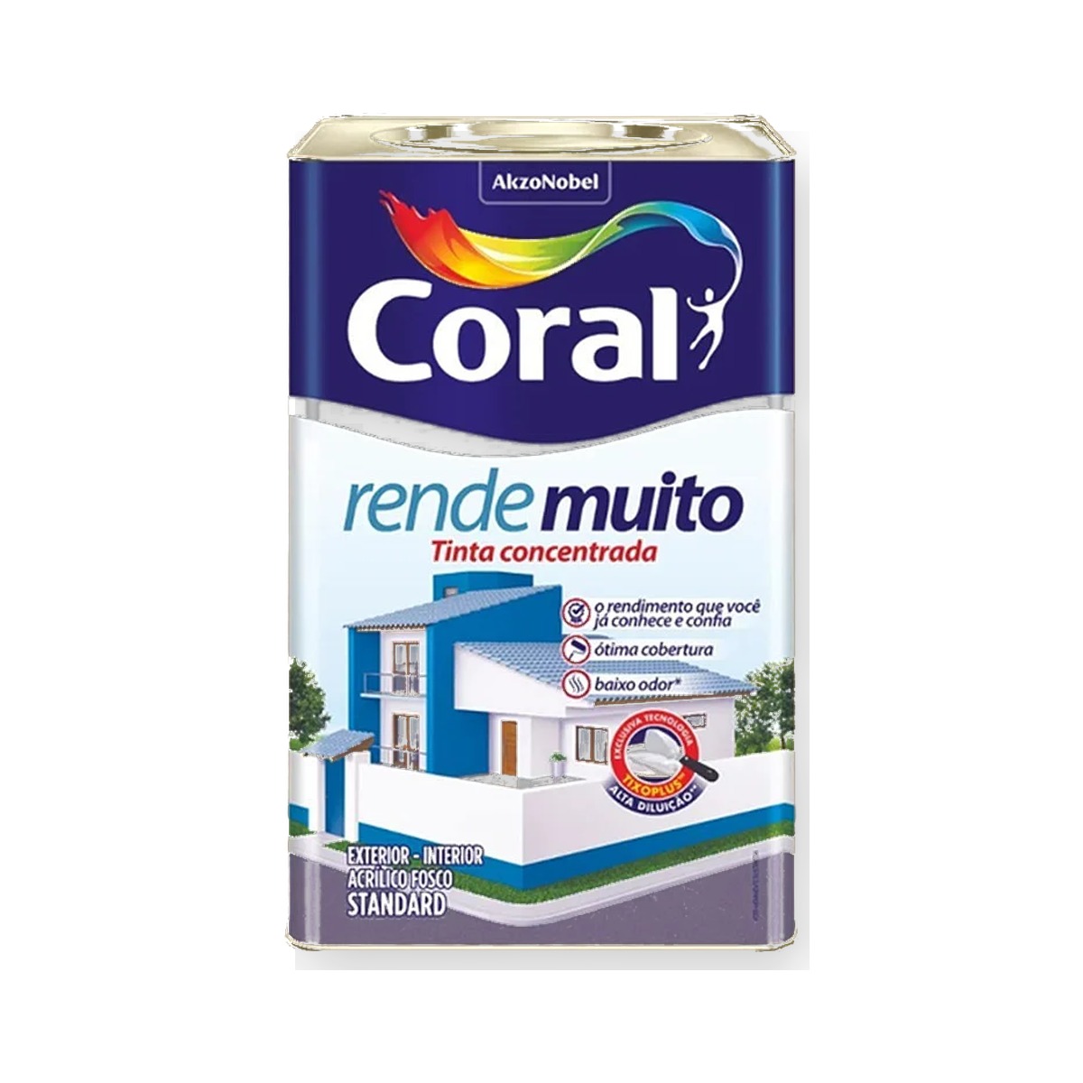 Tinta Acrílica Coral Rende Muito Fosca 18L — FortTintas em Campo Grande MS