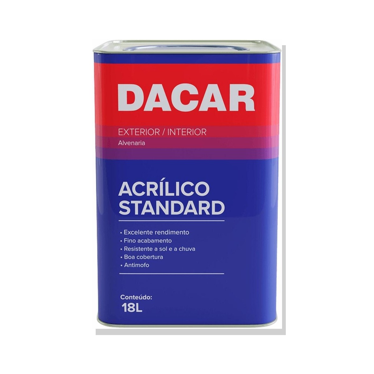 Tinta Dacar Acrílico Standard Fosco 18L — FortTintas em Campo Grande MS