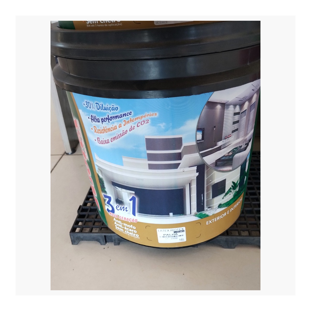 Tinta Látex Acrílica Riotex Econômica Fosca 16L – Palha — FortTintas em Campo Grande MS
