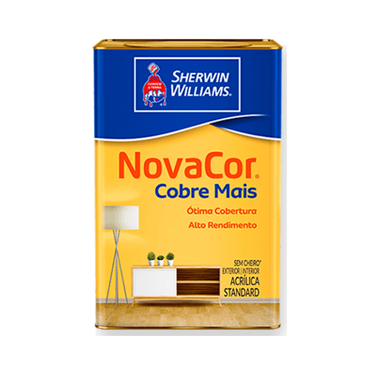Tinta Sherwin-Williams NovaCor Cobre Mais Acrílica Fosca 18L – Areia — FortTintas em Campo Grande MS